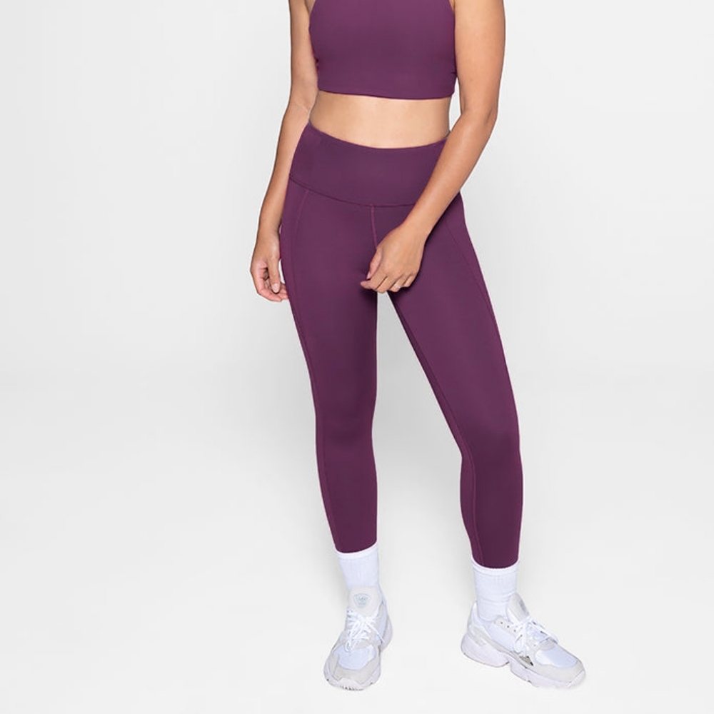 Girlfriend Collective Plum Compressive High-Rise Legging,Sz M